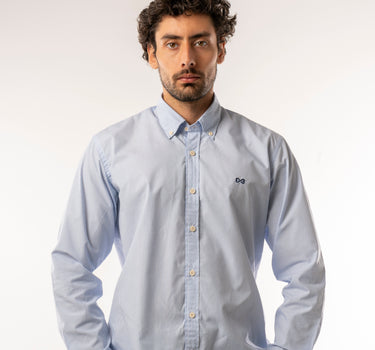 Basic striped shirt - Light blue